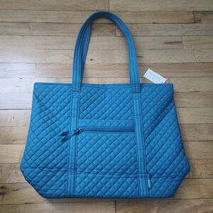 NWT New With Tags Forever Green / Teal / Blue Tote Bag